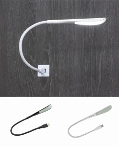 Flexible USB lamp for a LILI laptop