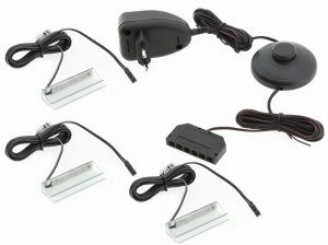 Set of LED clips for ZETA PVC glass shelves 3