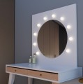Montaż oświetlenia LED w lustrze łazienkowym – lampki Bulb Mirror 12V wpuszczane w płytę