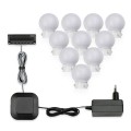 Zestaw 10 lampek LED do toaletki Bulb Mirror – profesjonalne oświetlenie lustra barwa neutralna 4000K