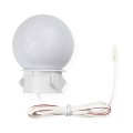 Biała oprawa LED Bulb Mirror 0,5W – nowoczesny design do toaletki i garderoby Furnika
