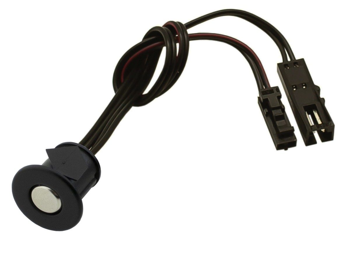 Czarny włącznik dotykowy LED do mebli z funkcją ściemniania 12V 12W