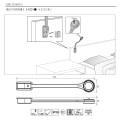 Wymiary montażowe lampki Flexi2R USB-C – instrukcja montażu nawierzchniowego do wezgłowia łóżka