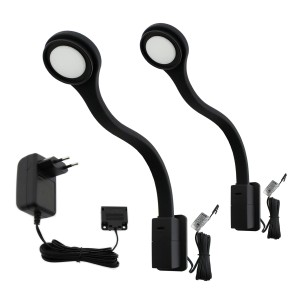Lampa nocna do łóżka elastyczne ramię USB-C Flexi2R zestaw 2 szt.