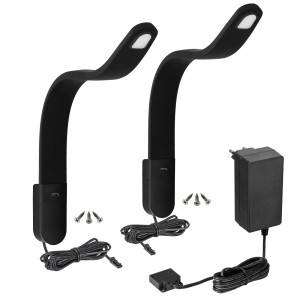 Lampa nocna do zagłówka łóżka z portem USB-C SILKA 2 szt.
