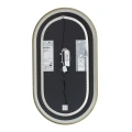 Tył lustra owalnego w złotej ramie SP29 Furnika – hermetyczny zasilacz meblowy Slim IP44, instalacja Plug & Play dla stolarzy.