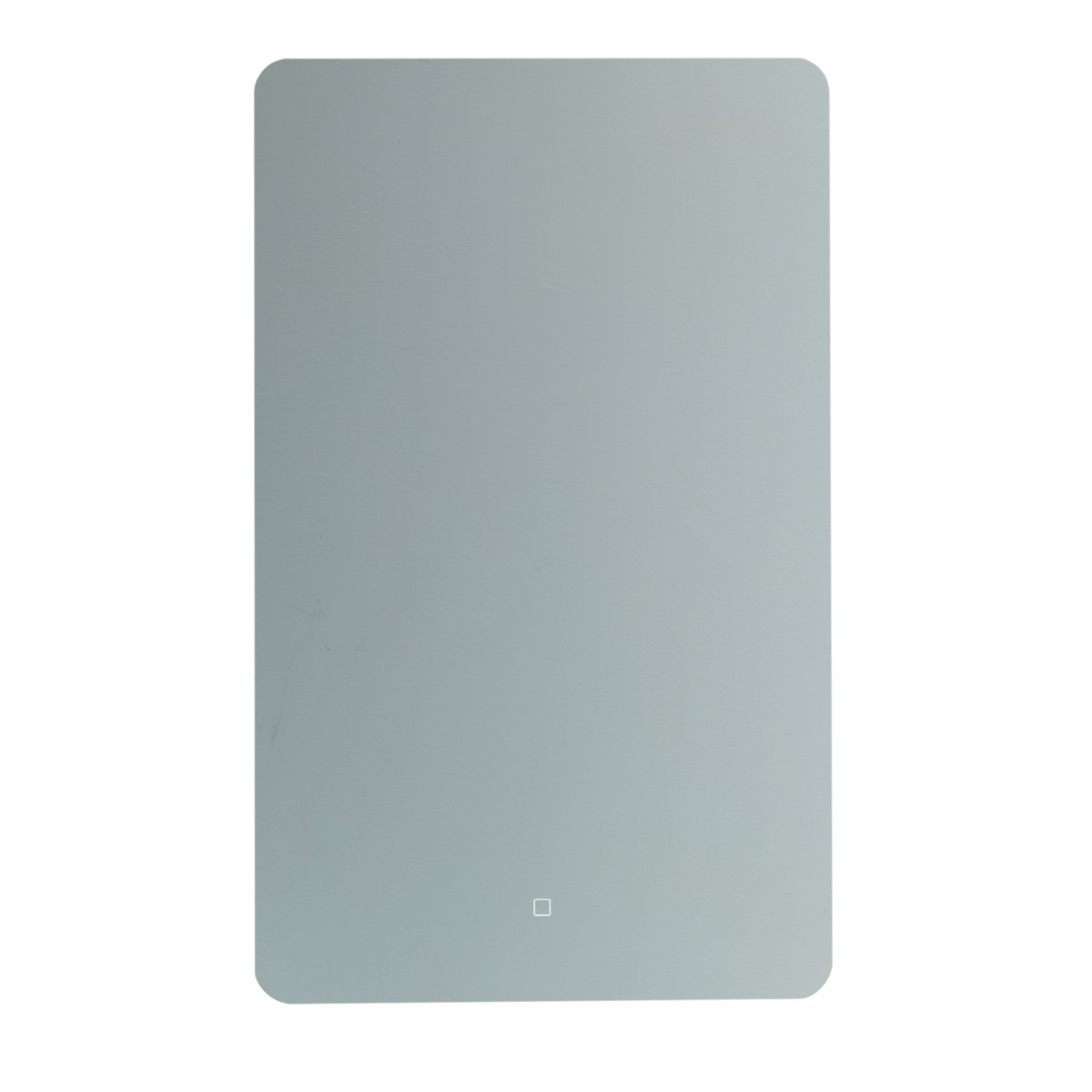 Lustro prostokątne LED SP16 50x80 cm – widok od przodu, podświetlenie wyłączone. Certyfikowane lustro na wymiar od polskiego producenta Furnika.