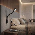 Oświetlenie LED do mebli sypialnianych – designerskie lampki do czytania z funkcją ładowania USB-C