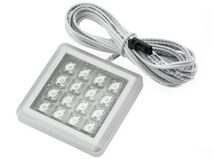 SQUERE LED shelf lighting, blue light 12V