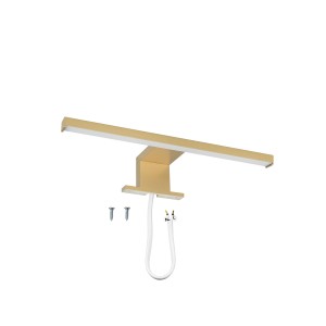 Lampa nad szafkę LED 30cm złota ALA IP44 230V