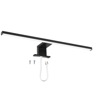 Lampa nad szafkę LED 60cm czarna ALA IP44 230V