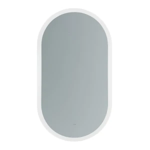 Lustro owalne LED 90x50cm z piaskowaną krawędzią SP15