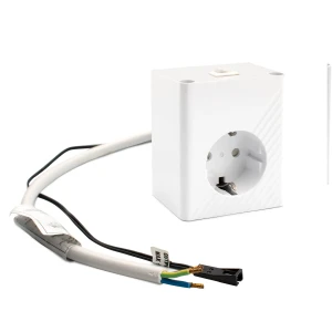 Gniazdo elektryczne meblowe 230V z włącznikiem LED 15W 12V MINIBOX